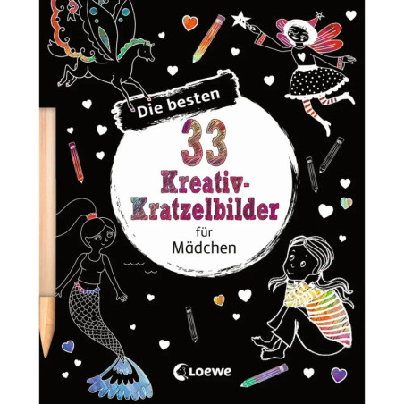 Loewe Die besten 33 Kreativ-Kratzelbilder für Mädchen