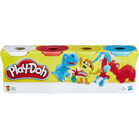 Play-Doh 4er Pack Grundfarben blau, gelb, rot und weiß Play-Doh 4er Pack Grundfarben blau, gelb, rot und weiß