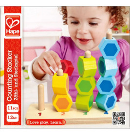 Hape Zählund Steckspiel, 11-teilig