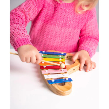 Boogie Bee Metallophon Holz mit 8 Noten
