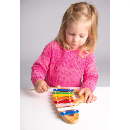 Boogie Bee Metallophon Holz mit 8 Noten