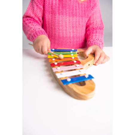 Boogie Bee Metallophon Holz mit 8 Noten