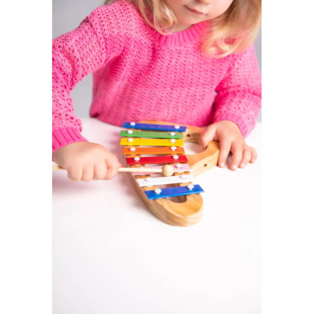 Boogie Bee Metallophon Holz mit 8 Noten