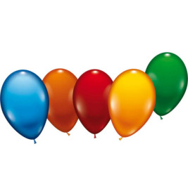 Ballons rund 20 Stück sortiert,Umfang 60-70cm