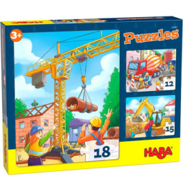 HABA Puzzles Baustellenfahrzeuge