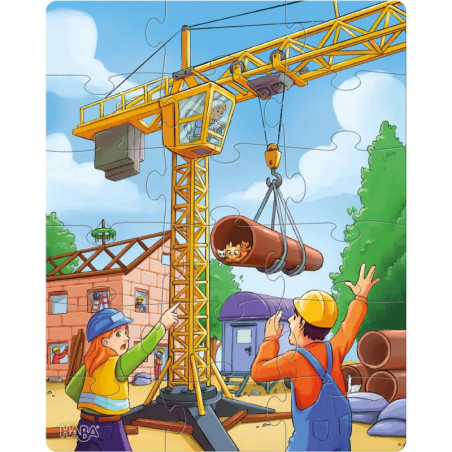 HABA Puzzles Baustellenfahrzeuge