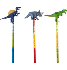Topper-Bleistift T-Rex World, sortiert (1 Stück)