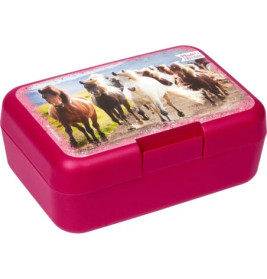 Butterbrotdose Pferdefreunde  mit Pferdeherde