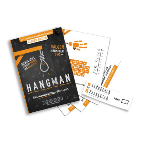 DENKRIESEN - HANGMAN - CLASSIC EDITION - ''Galgenmännchen TO GO''