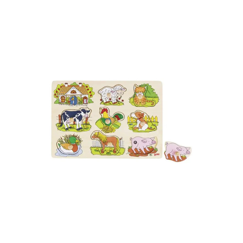 GoKi Soundpuzzle Bauernhof, mit Tierstimmen,