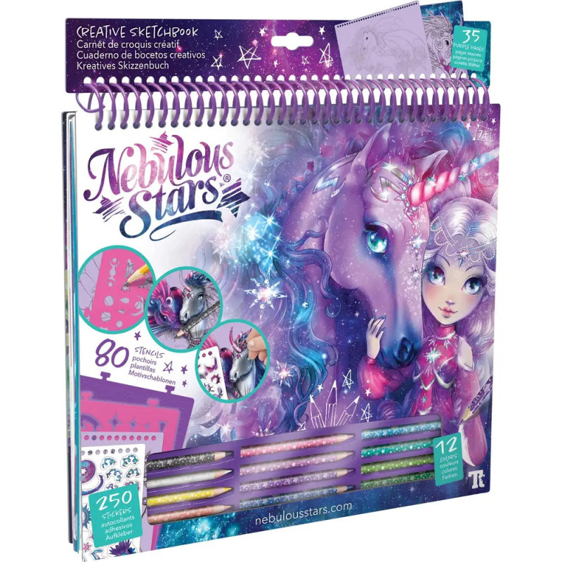 Nebulous Stars Kreatives Skizzenbuch Fantasiepferde Galaxie