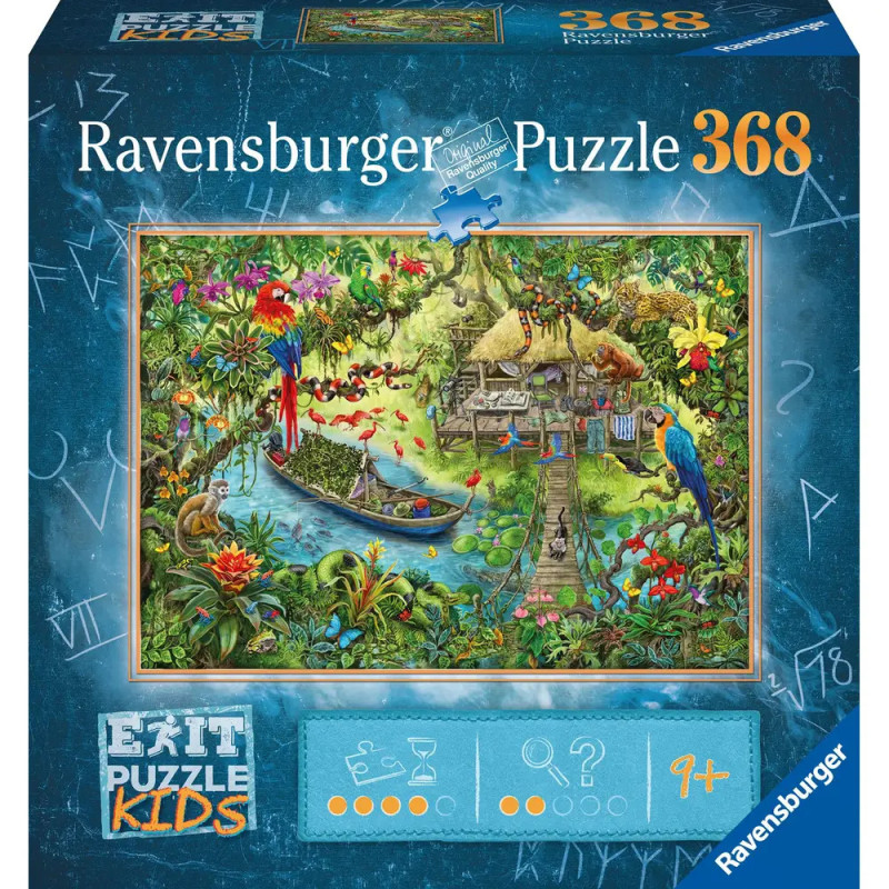 Ravenburger 12924 Puzzle EXIT Puzzle Kids Die Dschungelexpedition 368 Teile