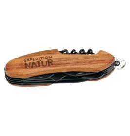 Expedition Natur Outdoor-Taschenmesser mit Holzgriff