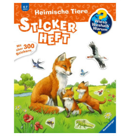 Ravenburger 32983 Wieso? Weshalb? Warum? Stickerheft: Heimische Tiere WWW-Malbuch (ab 01/06)