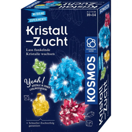 Kosmos Kristall-Zucht-Set, bunte Kristallbilder, deutsche Aufschrift, für Kinder von 10-14 Jahren. Kosmos Kristall-Zucht-Set, bunte Kristallbilder, deutsche Aufschrift, für Kinder von 10-14 Jahren.