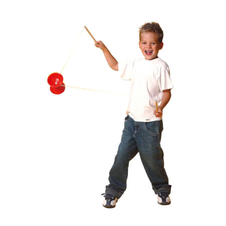 Simba Diabolo Kunststoff m. Holzstäben, 3-s. Simba Diabolo Kunststoff m. Holzstäben, 3-s.