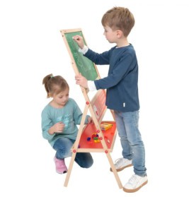 SpielMaus Holz Schreib- und Magnettafel, inkleide Kreide