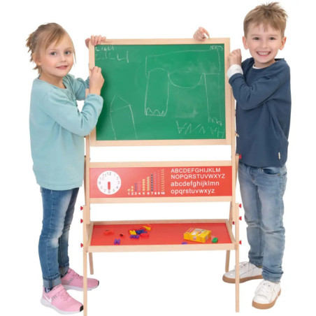 SpielMaus Holz Schreib- und Magnettafel, inkleide Kreide