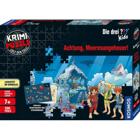Puzzle-Box Die drei ??? Kinder: Unterwasser-Abenteuer mit drei Kindern, Schatz und Meeresbewohnern. Puzzle-Box Die drei ??? Kinder: Unterwasser-Abenteuer mit drei Kindern, Schatz und Meeresbewohnern.