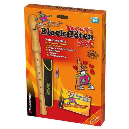 Voggenreiter Voggy's Blockflöten-Set mit barockem Griff