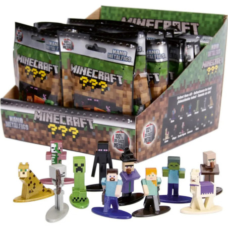 Jada Minecraft Nanofigs Blind Pack Display