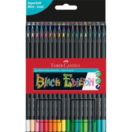 Faber-Castell Buntstifte Black Edition 36er Kartonetui Faber-Castell Buntstifte Black Edition 36er Kartonetui