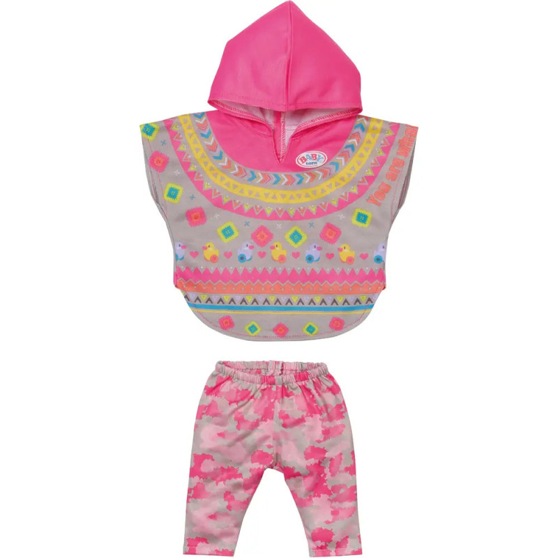 Zapf 830161 BABY born Deluxe Trendy Poncho 43 cm