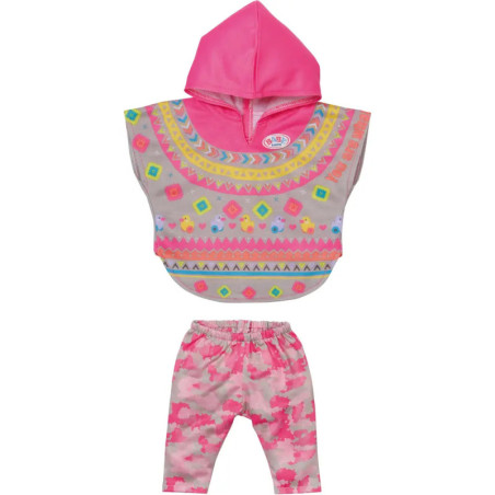 Zapf 830161 BABY born Deluxe Trendy Poncho 43 cm