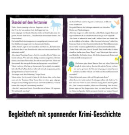 Kosmos Krimipuzzle Die drei !!! 200 Teile / Skandal auf dem Reitturnier