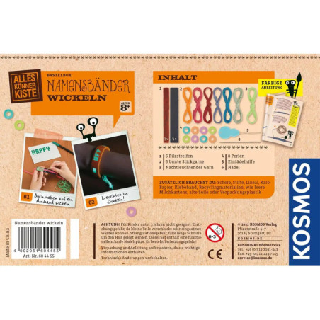 Kosmos Namensbänder wickeln Kosmos Namensbänder wickeln