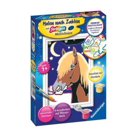 Ravenburger 28774 Malen nach Zahlen Treues Pferd Malen nach Zahlen Serie F
