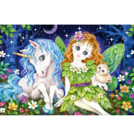 Schmidt Spiele 56376 3x48 Teile Prinzessin, Fee & Meerjungfrau