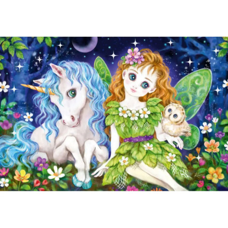 Schmidt Spiele 56376 3x48 Teile Prinzessin, Fee & Meerjungfrau