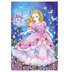 Schmidt Spiele 56376 3x48 Teile Prinzessin, Fee & Meerjungfrau