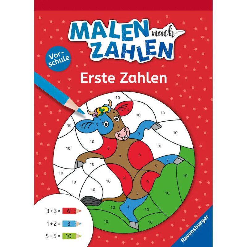 Ravenburger 41619 Malen nach Zahlen, Vorschule: Erste Zahlen Kreativität