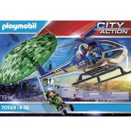Playmobil 70569 Polizei-Hubschrauber: Fallschirm-Verfolgung