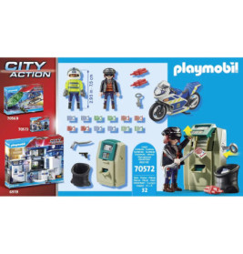 Playmobil 70572 Polizei-Motorrad: Verfolgung des Geldräubers