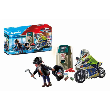 Playmobil 70572 Polizei-Motorrad: Verfolgung des Geldräubers
