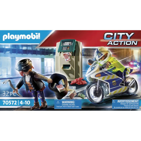 Playmobil 70572 Polizei-Motorrad: Verfolgung des Geldräubers Playmobil 70572 Polizei-Motorrad: Verfolgung des Geldräubers