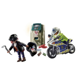 Playmobil 70572 Polizei-Motorrad: Verfolgung des Geldräubers