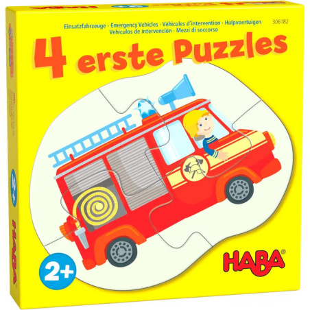 HABA 4 erste Puzzles – Einsatzfahrzeuge HABA 4 erste Puzzles – Einsatzfahrzeuge