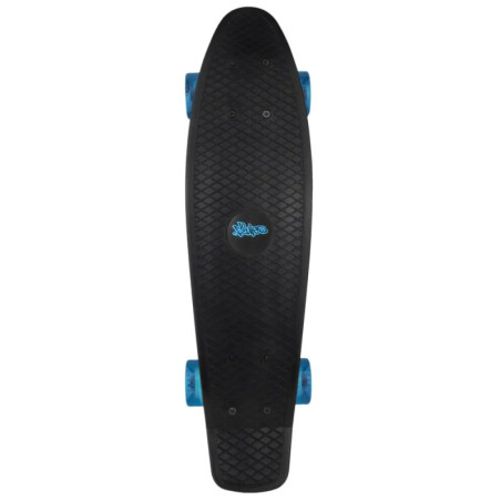 NoRules Skateboard ABEC 5 Fun schwarz - transparent blau