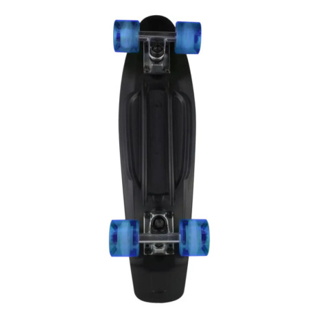 NoRules Skateboard ABEC 5 Fun schwarz - transparent blau