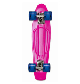NoRules Skateboard ABEC 5 Fun pink, mit Leuchtrollen
