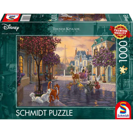 Schmidt Spiele 59690 Puzzle 1000T Disney, The Aristocats