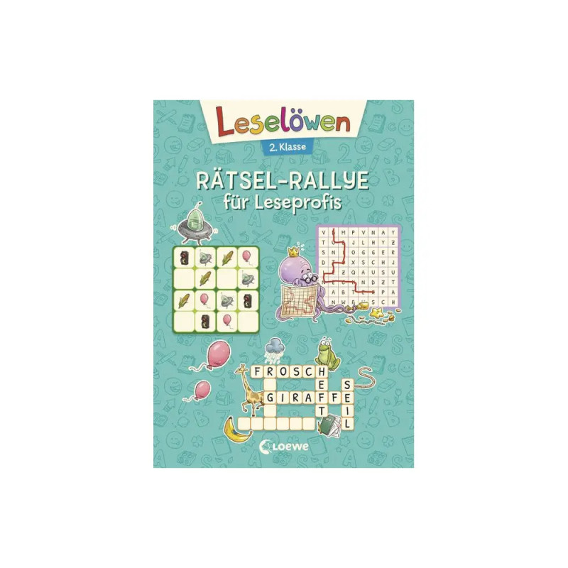 Leselöwen Rätsel-Rallye für Leseprofis - 2. Klasse (türkis)