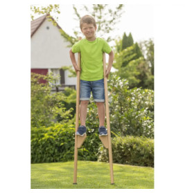 Outdoor active Stelzen aus Holz, Länge 150 cm, verstellbar