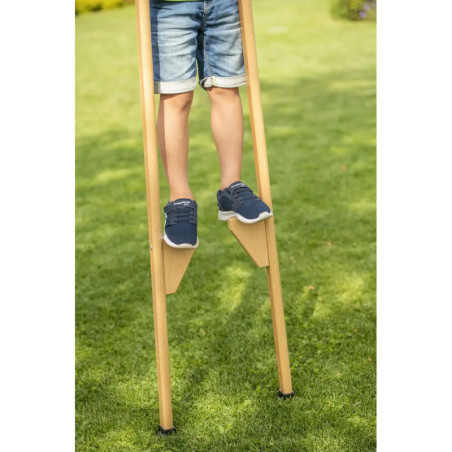 Outdoor active Stelzen aus Holz, Länge 150 cm, verstellbar