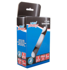 New Sports Tischtennis Bälle, 6 Stück