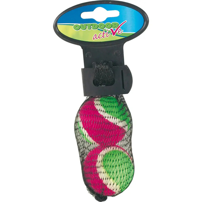 Outdoor active Klettbälle, 2 Stück im Netz,  4 cm